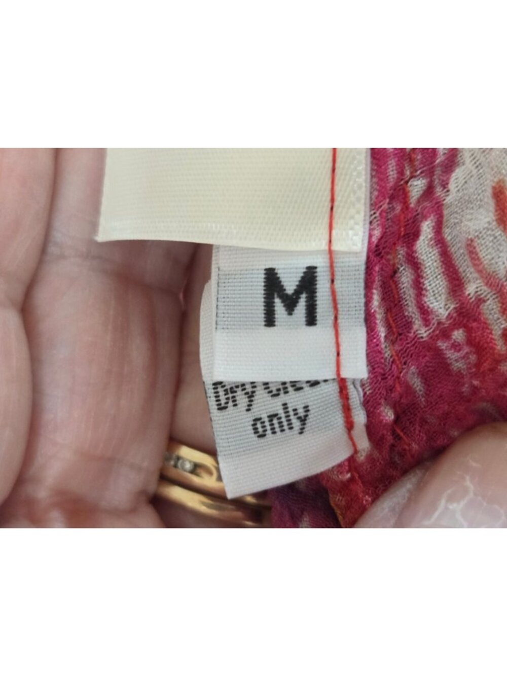 Shekina Hand-Painted & Sewn Silk Vest M Art To Wear Boho Open Front Crinkle - Picture 10 of 11